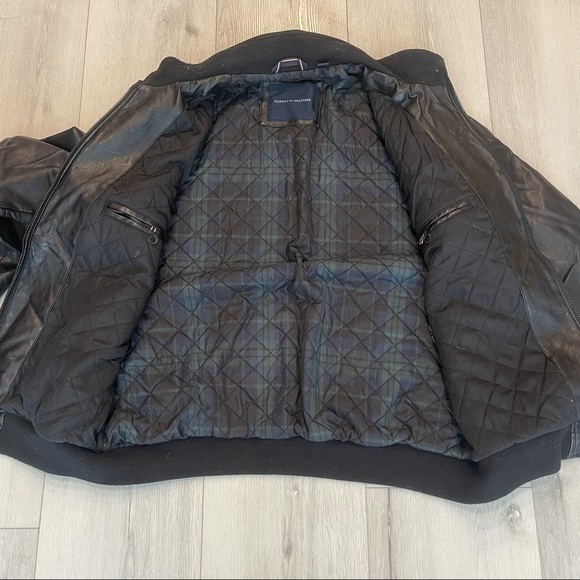 TOMMY HILFIGER Faux Leather Motorcycle Coat - Picture 8 of 13